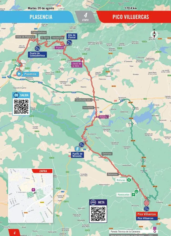 Vuelta a España 2024 horarios y recorrido de la etapa 4 de este martes